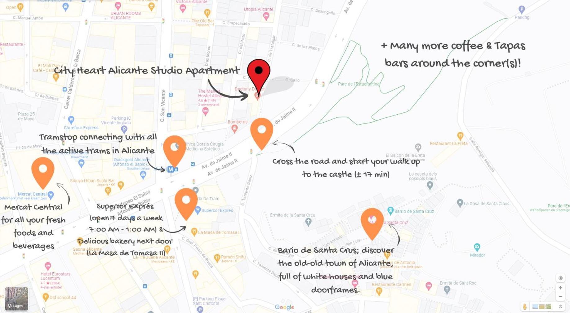 City Heart Alicante Studio Apartment - Castle View Εξωτερικό φωτογραφία